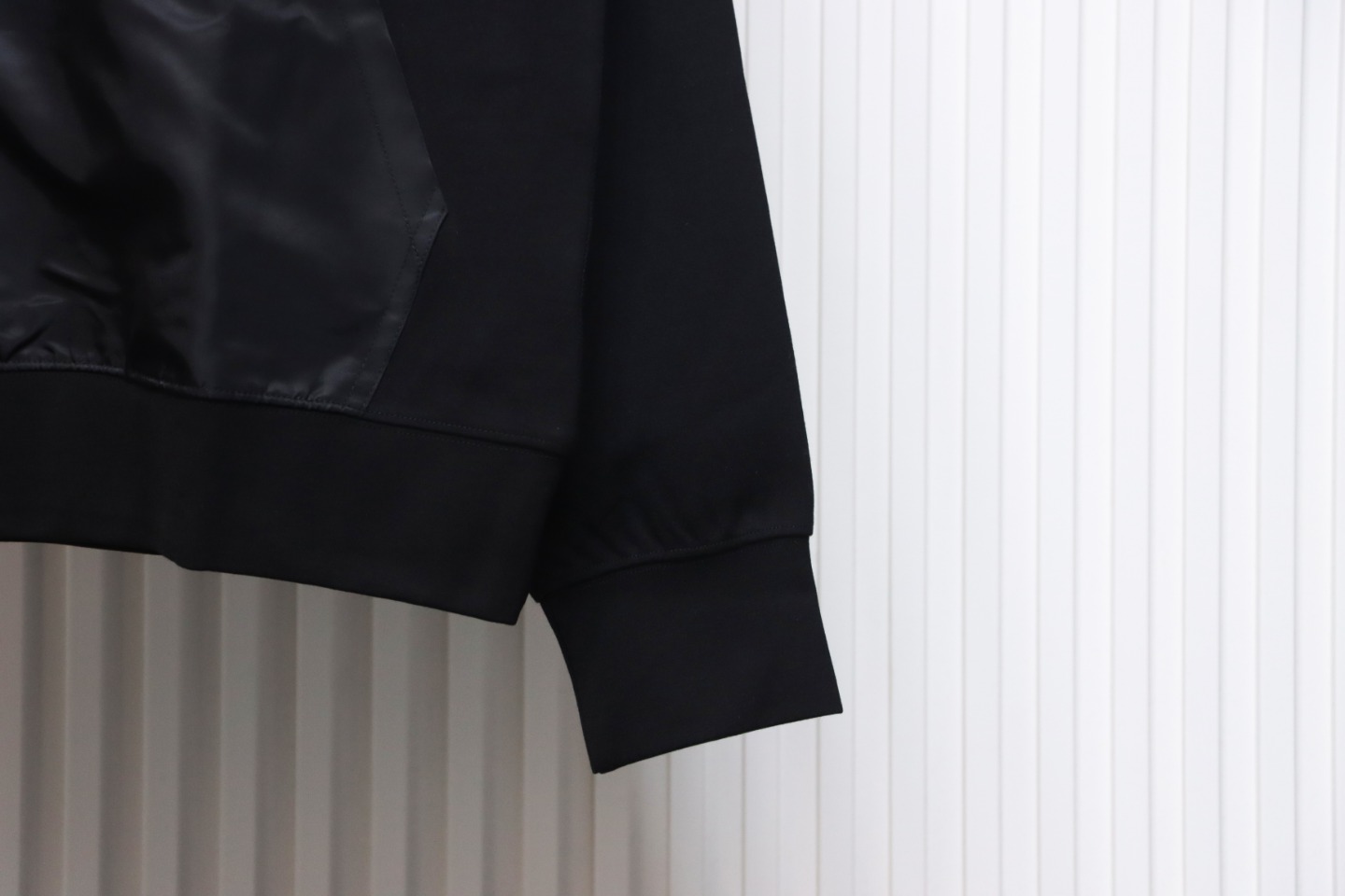 Prada Triangle Collar Nylon Pocket Hoodie