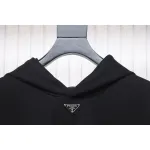 Prada Triangle Collar Nylon Pocket Hoodie