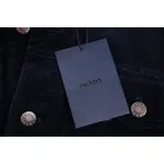 Prada Triangle Hem Corduroy Jacket
