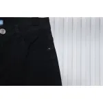 Prada Triangle Logo Denim Trousers