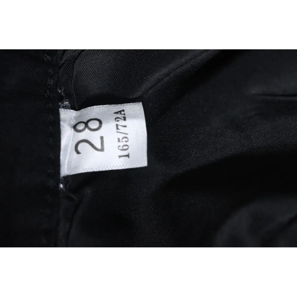 Prada Triangle Logo Denim Trousers