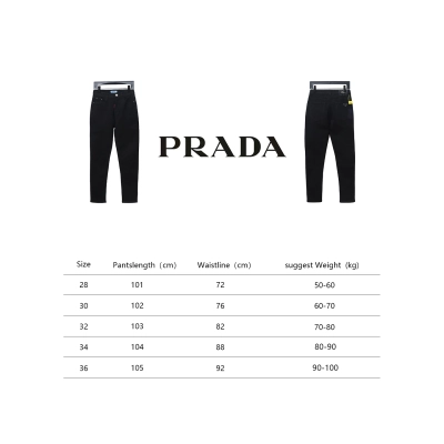 Prada Triangle Logo Denim Trousers 02