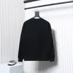 Prada Triangle Logo Pocket Crew Neck Hoodie Black