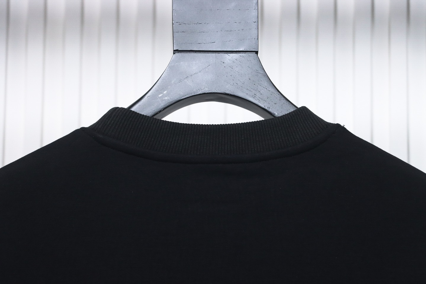 Prada Triangle Logo Pocket Crew Neck Hoodie Black