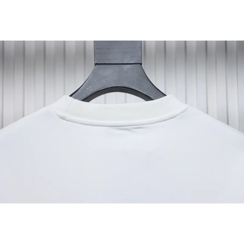 Prada Triangle Logo Pocket Crew Neck Hoodie White