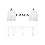 Prada Triangle Logo Pocket Crew Neck Hoodie White