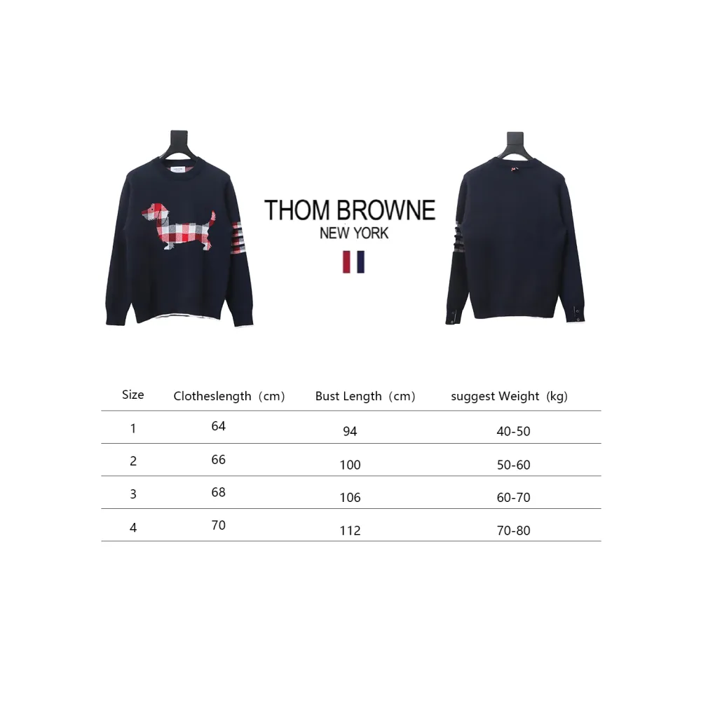 Thom Browne 20FW Tokyo Limited Edition Puppy Crew Neck Sweater Black