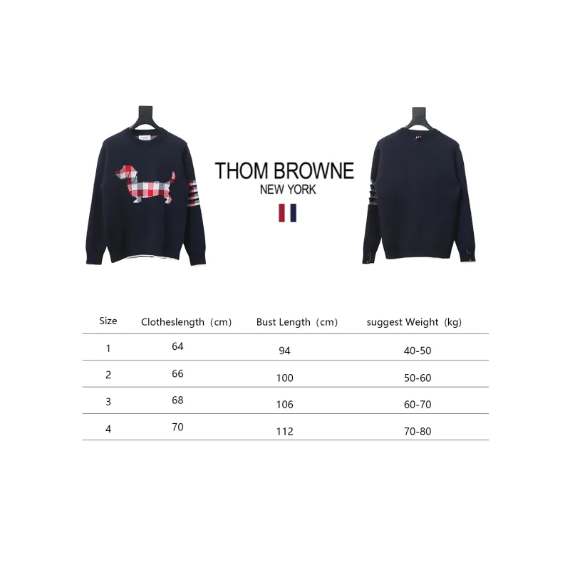 Thom Browne 20FW Tokyo Limited Edition Puppy Crew Neck Sweater Black