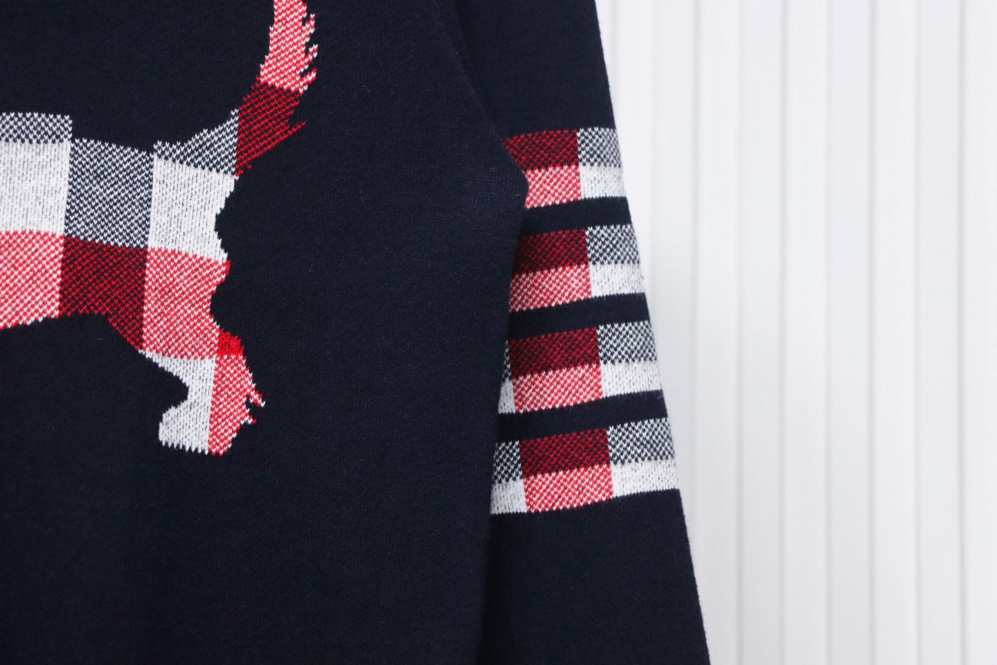 Thom Browne 20FW Tokyo Limited Edition Puppy Crew Neck Sweater Black