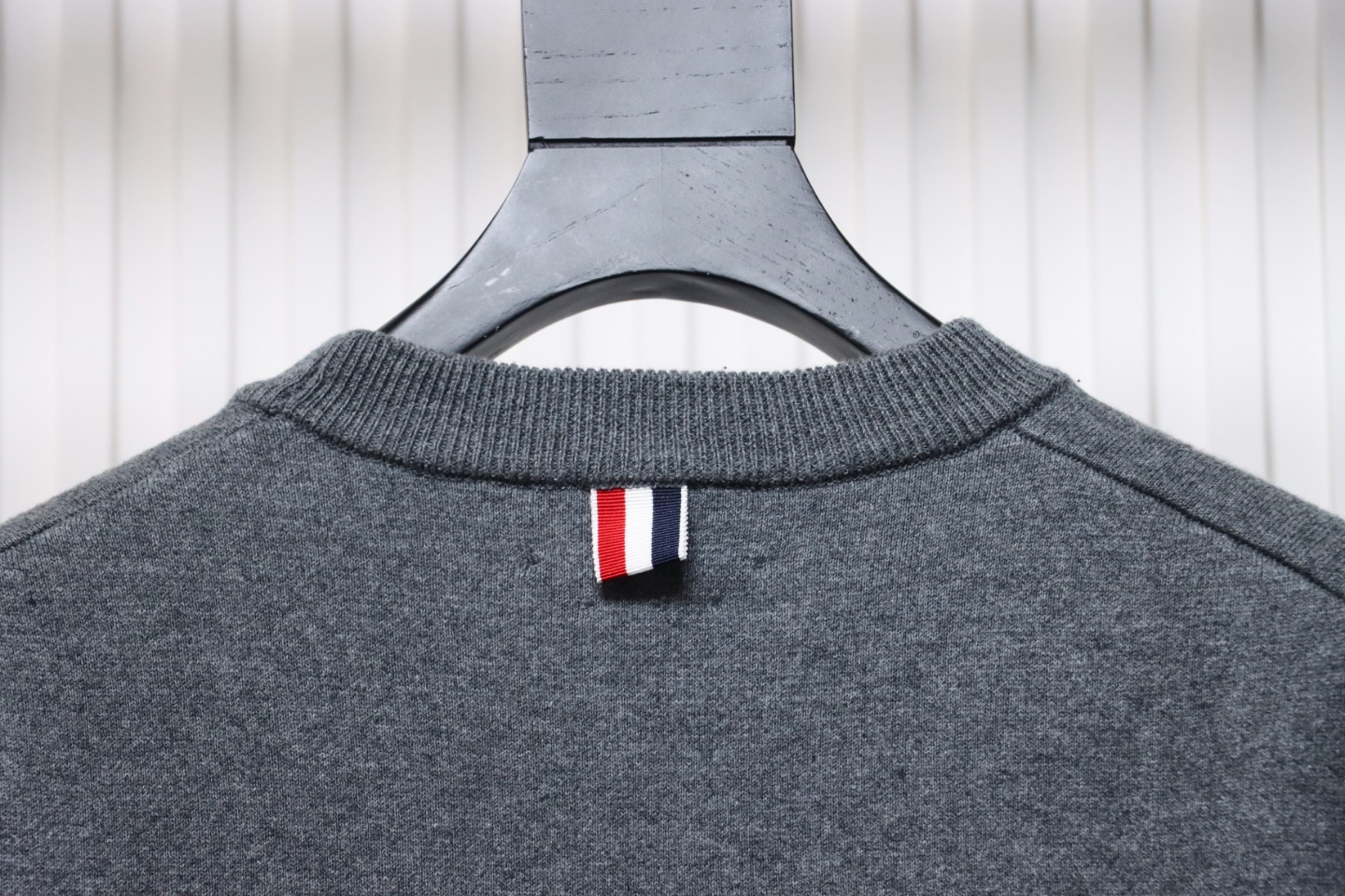 Thom Browne 20FW Tokyo Limited Edition Puppy Crew Neck Sweater Dark Grey