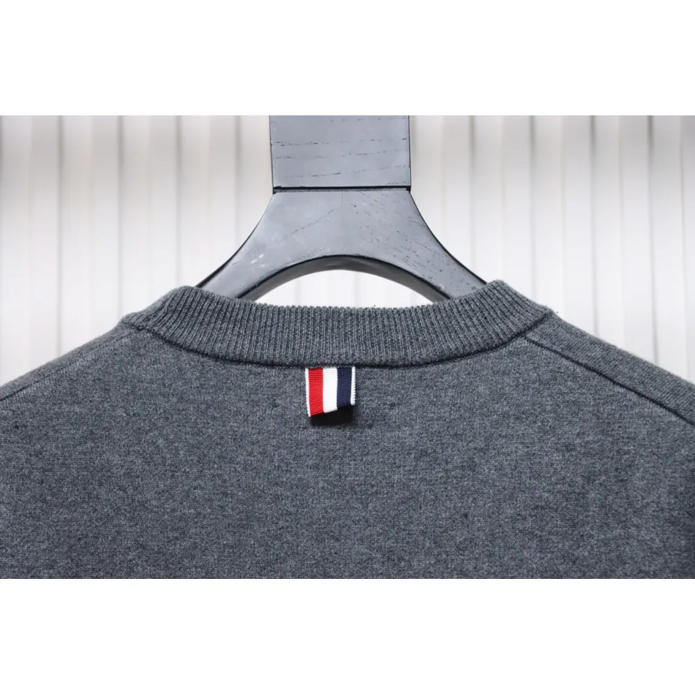 Thom Browne 20FW Tokyo Limited Edition Puppy Crew Neck Sweater Dark Grey