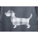 Thom Browne 20FW Tokyo Limited Edition Puppy Crew Neck Sweater Dark Grey