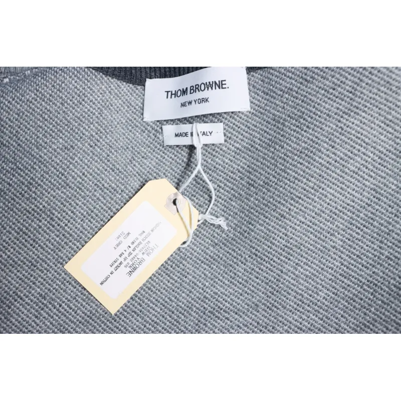 Thom Browne 20FW Tokyo Limited Edition Puppy Crew Neck Sweater Dark Grey