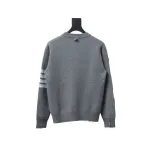 Thom Browne 20FW Tokyo Limited Edition Puppy Crew Neck Sweater Light Grey