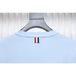 Thom Browne 21FW Double Sleeves Web Band Armband Crew Neck Sweater Blue