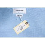 Thom Browne 21FW Double Sleeves Web Band Armband Crew Neck Sweater Blue