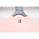 Thom Browne 21FW Double Sleeves Web Band Armband Crew Neck Sweater Pink