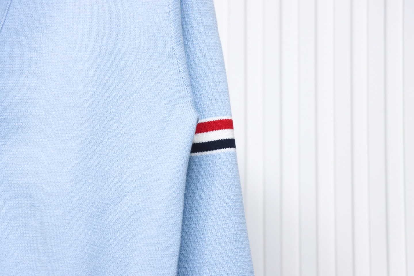 Thom Browne 21FW Double Sleeves Webbing Armband Cardigan Sweater