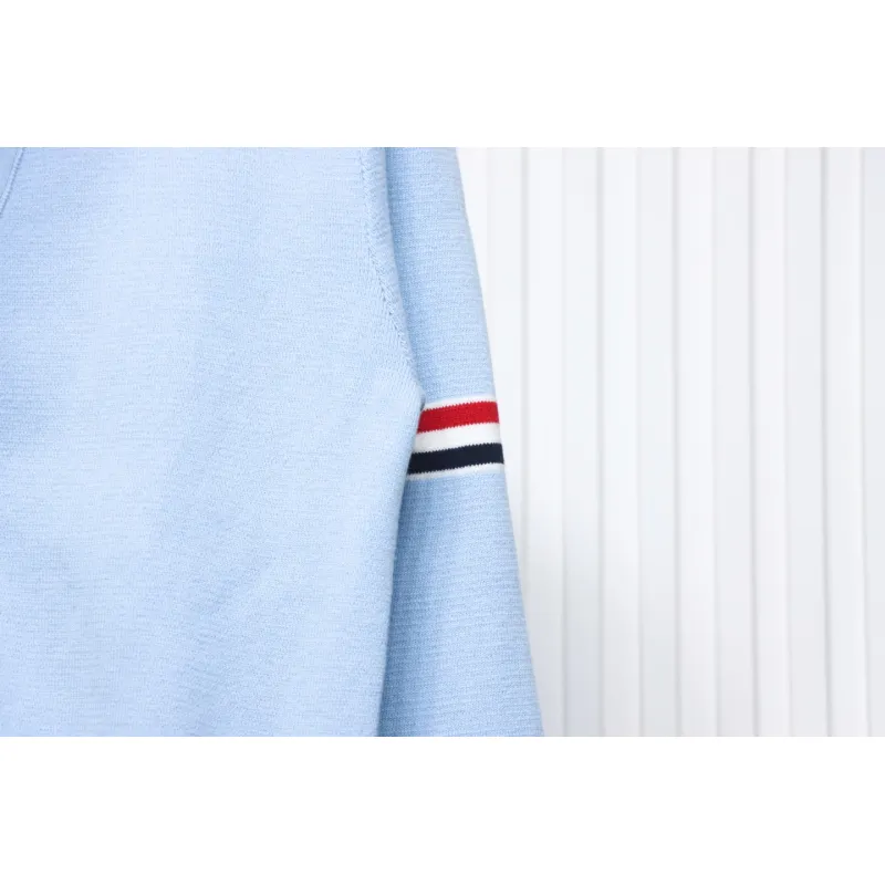 Thom Browne 21FW Double Sleeves Webbing Armband Cardigan Sweater