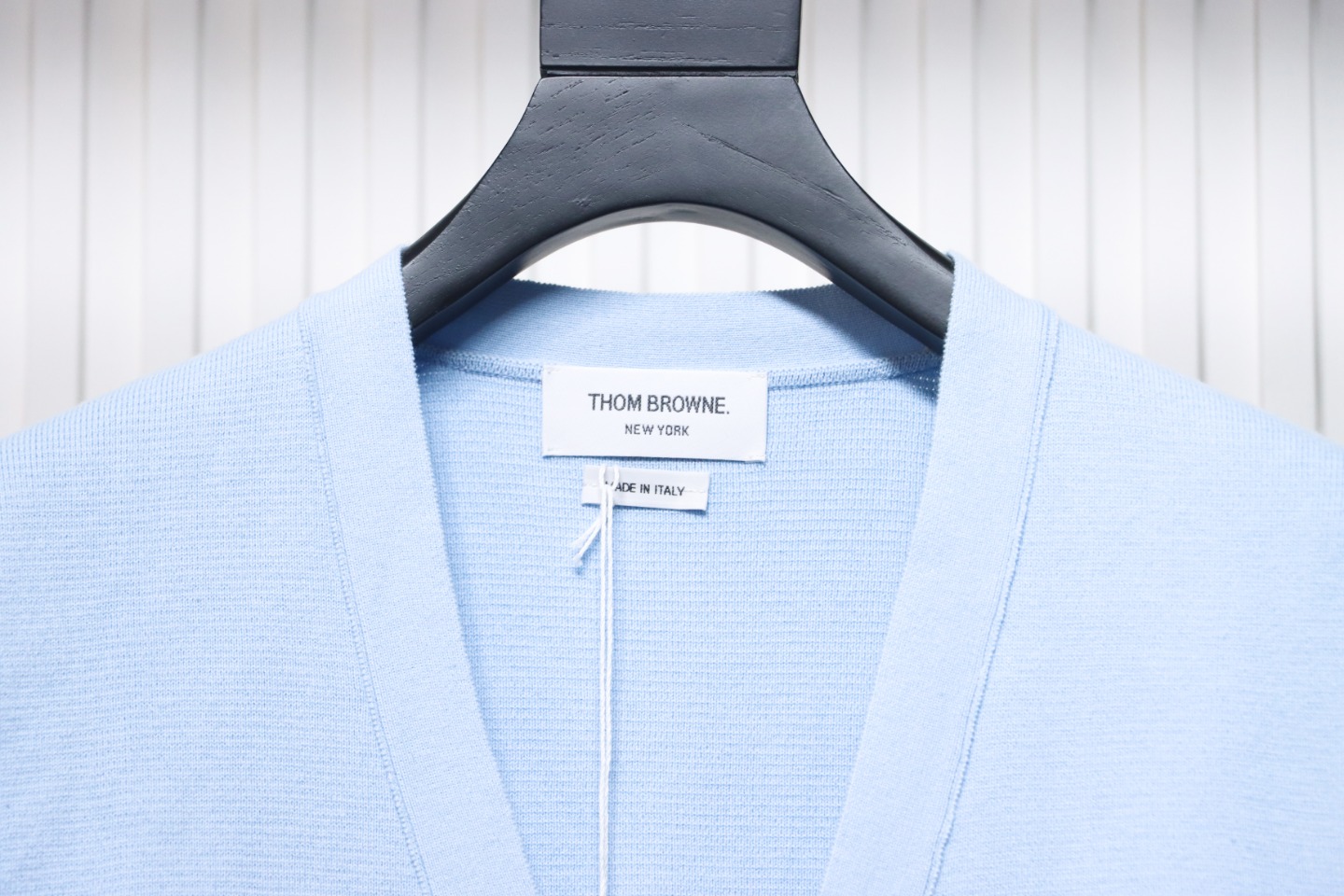 Thom Browne 21FW Double Sleeves Webbing Armband Cardigan Sweater