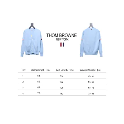 Thom Browne 21FW Double Sleeves Webbing Armband Cardigan Sweater 02
