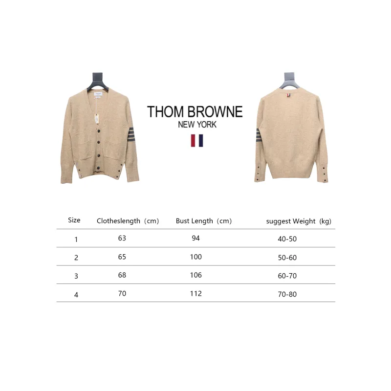 Thom Browne 21FW Three-Button Australian Wool Cardigan
