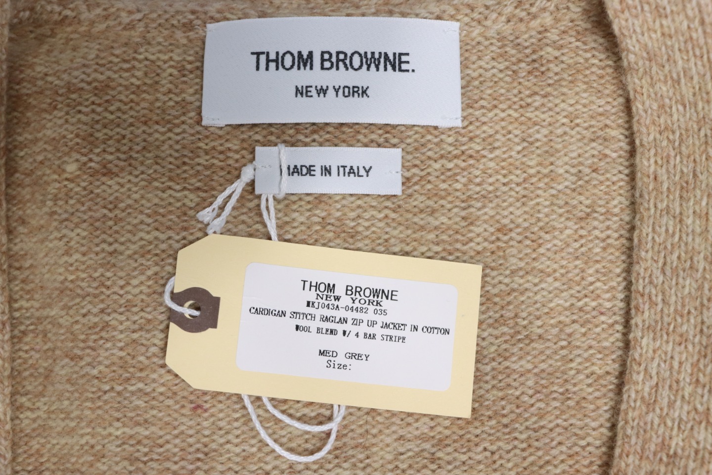Thom Browne 21FW Three-Button Australian Wool Cardigan