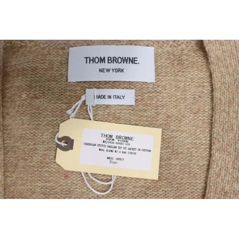Thom Browne 21FW Three-Button Australian Wool Cardigan