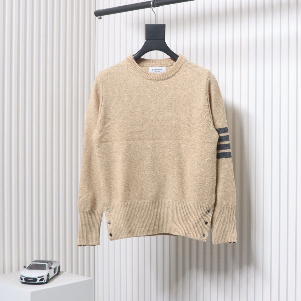 Thom Browne 21FW Three-Button Australian Wool Crewneck Sweater