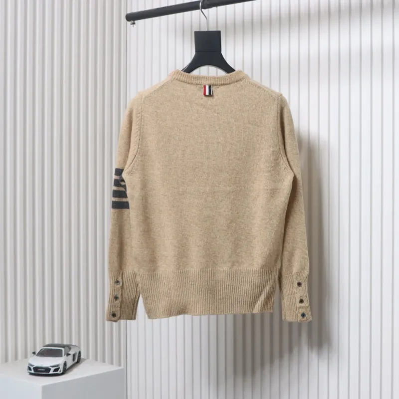 Thom Browne 21FW Three-Button Australian Wool Crewneck Sweater