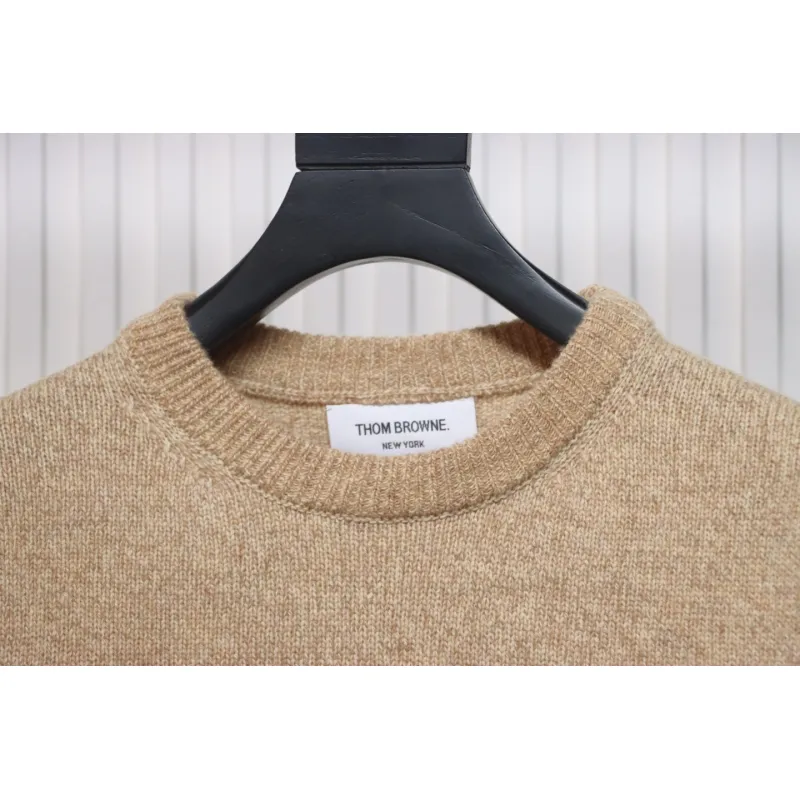 Thom Browne 21FW Three-Button Australian Wool Crewneck Sweater