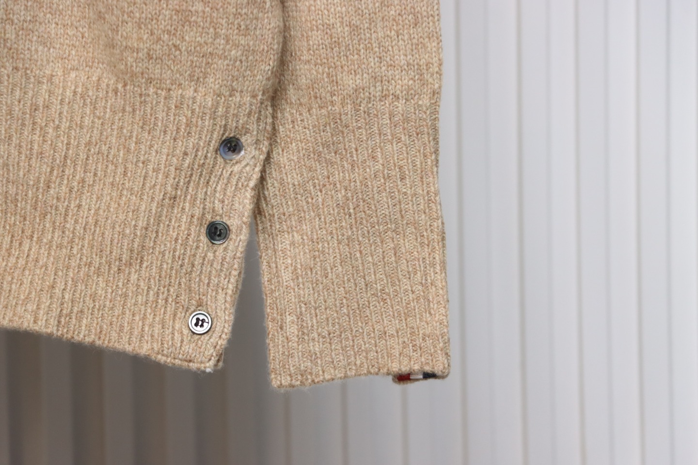 Thom Browne 21FW Three-Button Australian Wool Crewneck Sweater