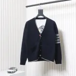 Thom Browne 22FW Airplane Cardigan Dark Blue