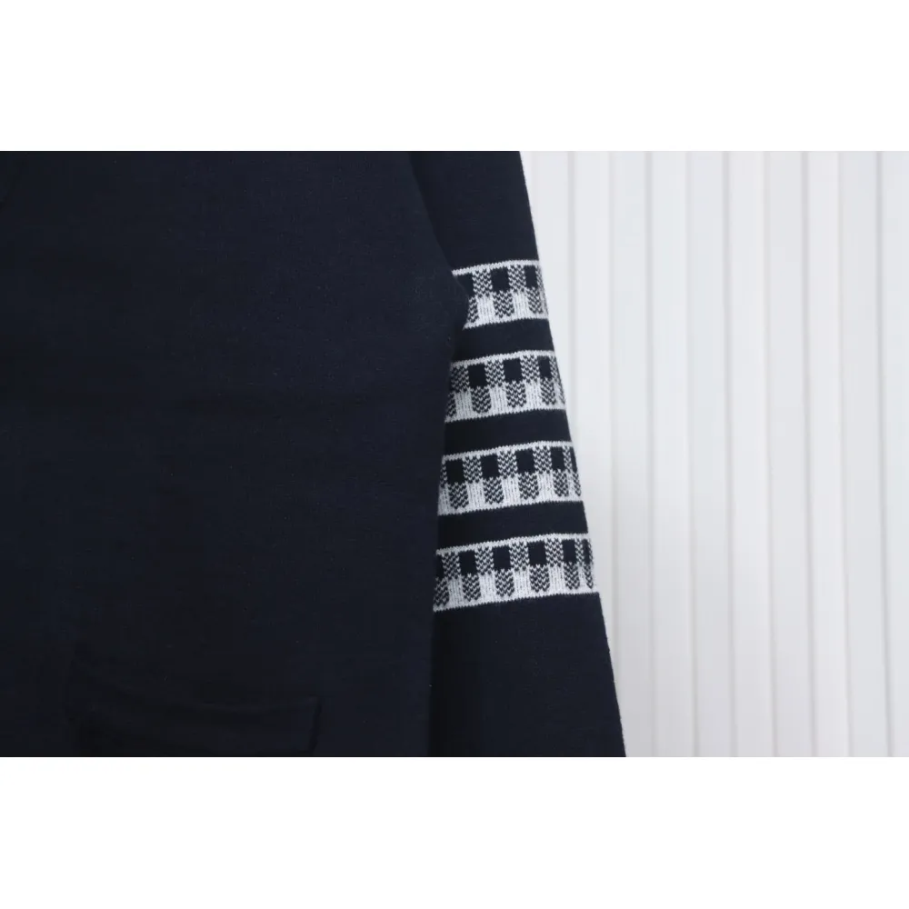 Thom Browne 22FW Airplane Cardigan Dark Blue