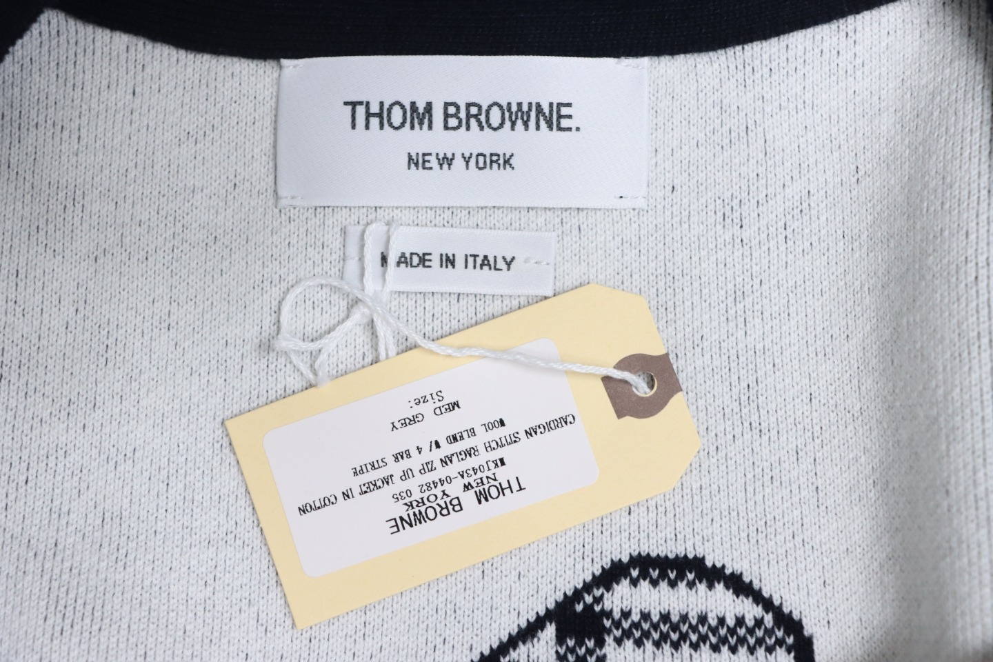 Thom Browne 22FW Airplane Cardigan Dark Blue