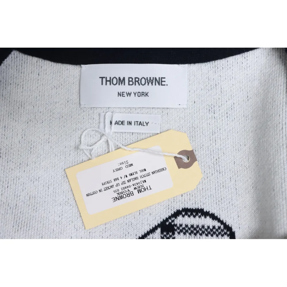 Thom Browne 22FW Airplane Cardigan Dark Blue