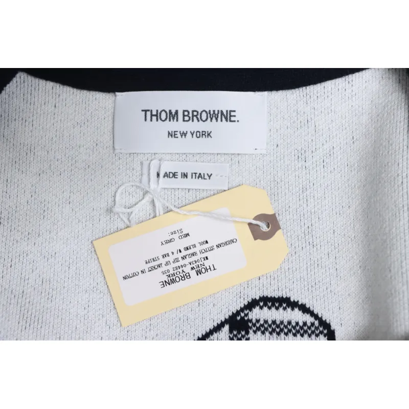 Thom Browne 22FW Airplane Cardigan Dark Blue