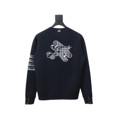 Thom Browne 22FW Airplane Cardigan Dark Blue 02
