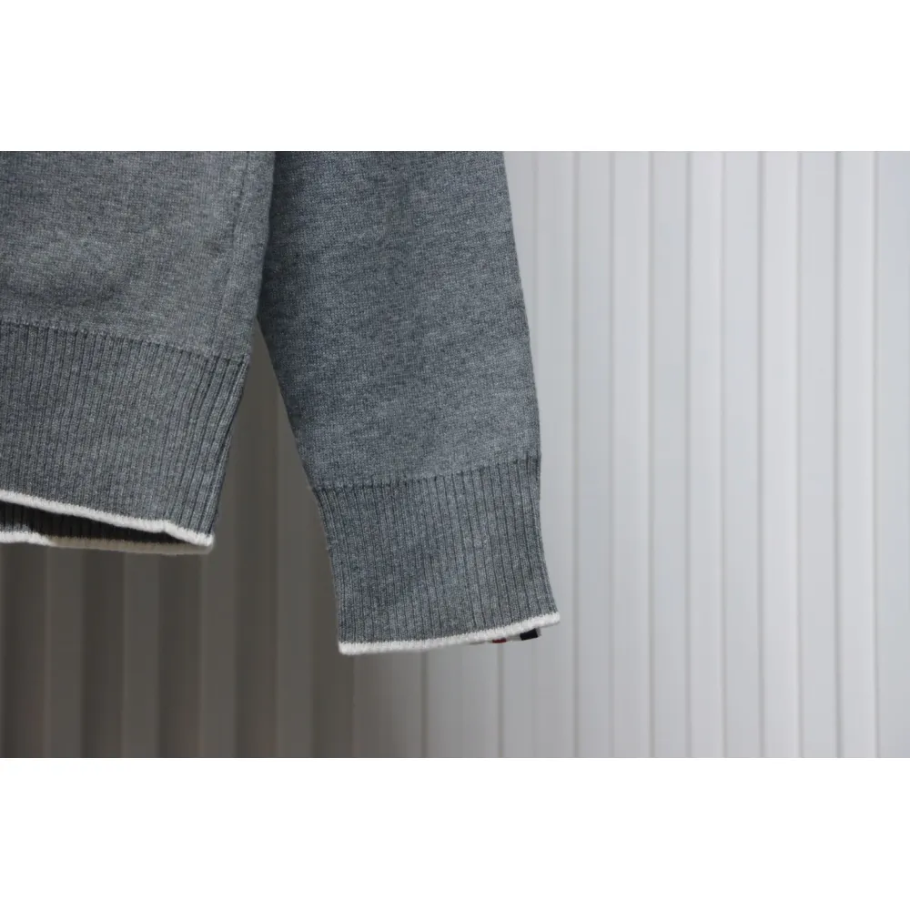 Thom Browne 22FW Airplane Cardigan Grey