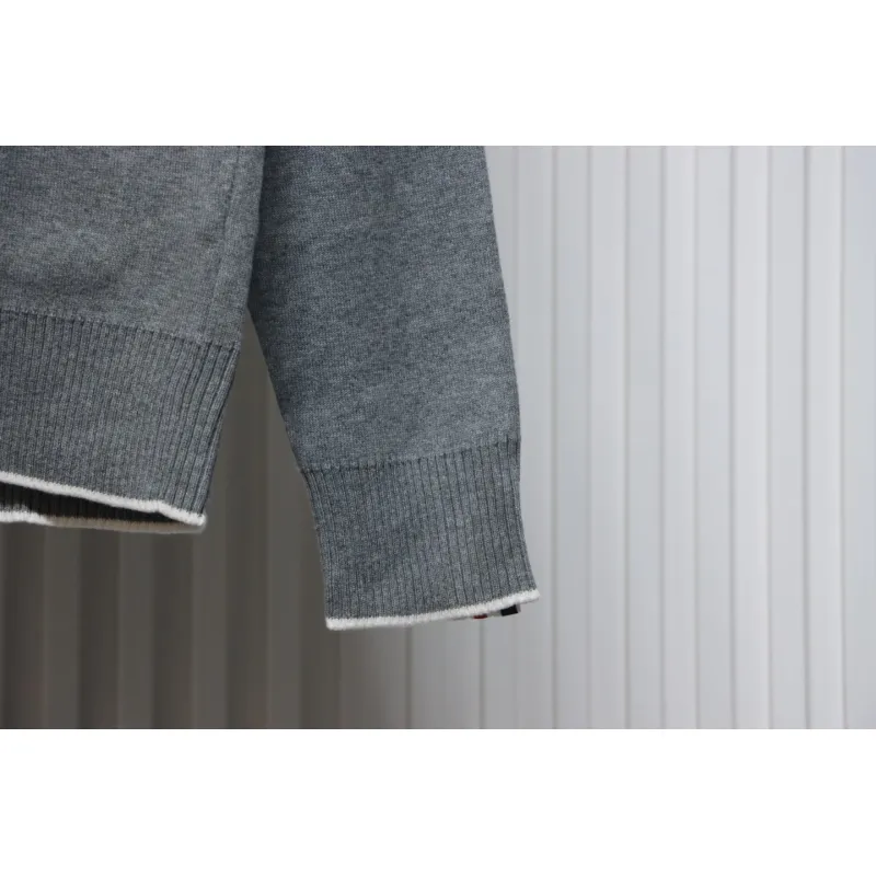 Thom Browne 22FW Airplane Cardigan Grey