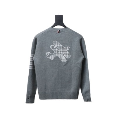 Thom Browne 22FW Airplane Cardigan Grey 02