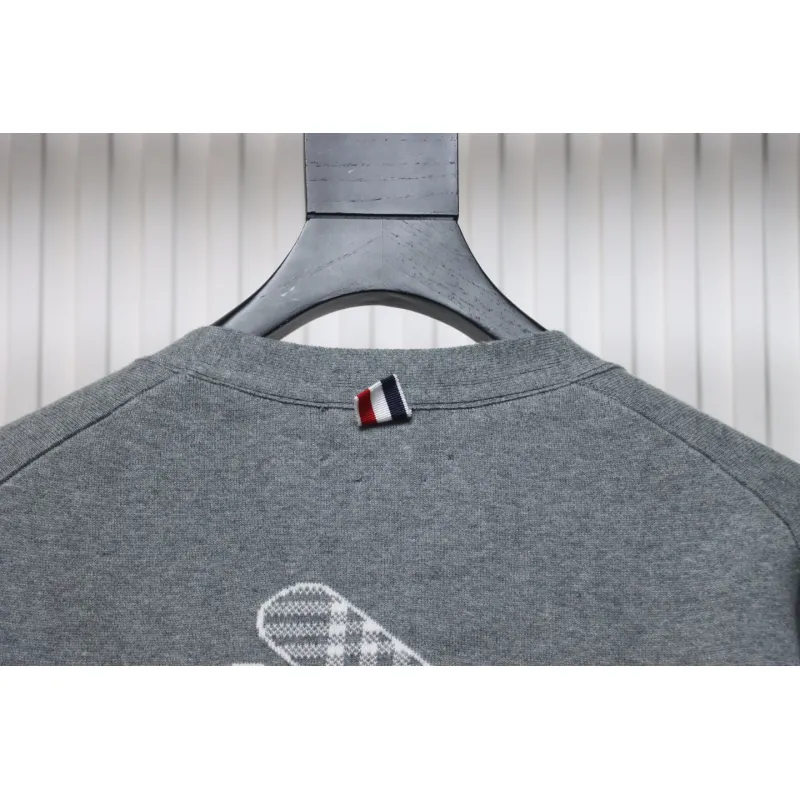 Thom Browne 22FW Airplane Cardigan Grey