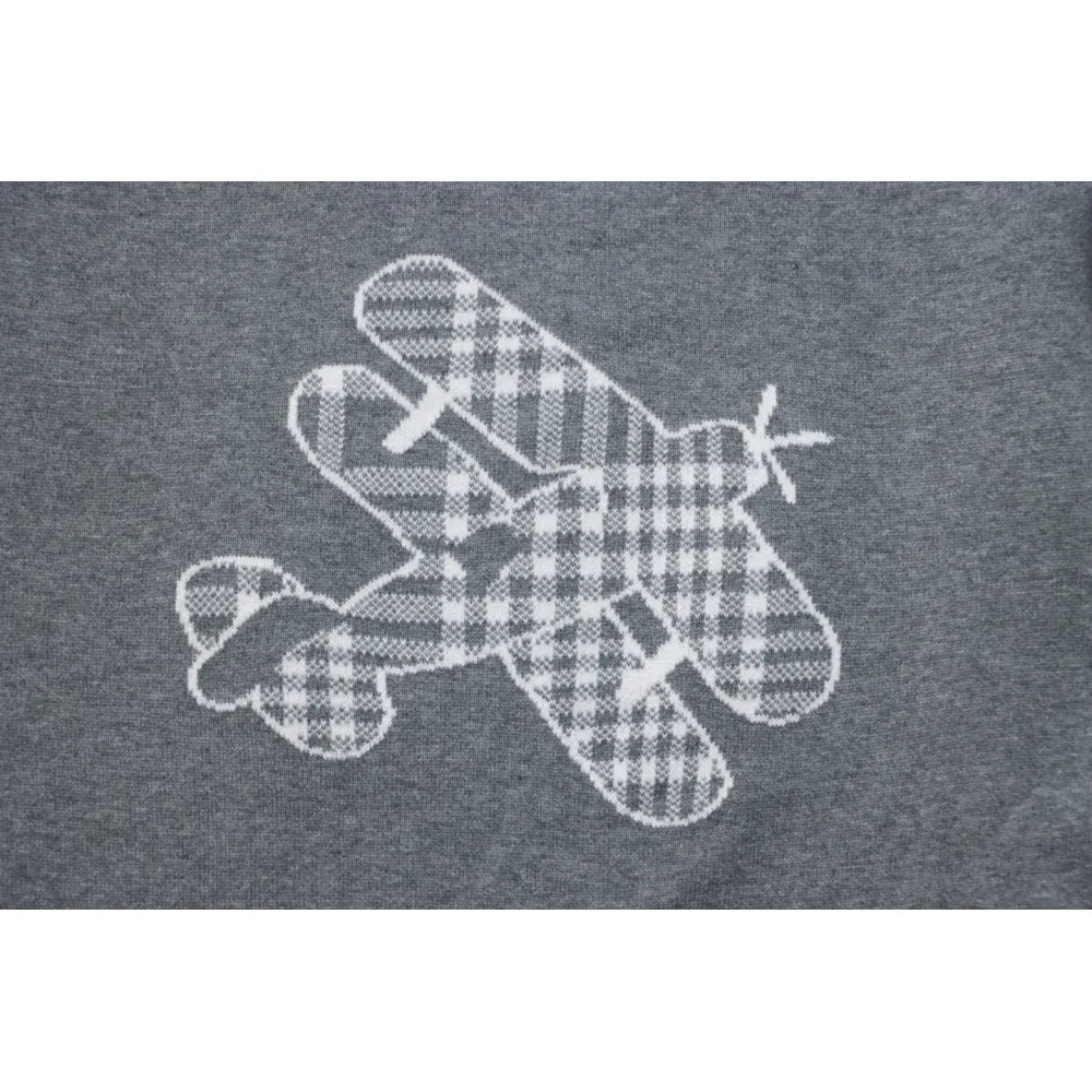 Thom Browne 22FW Airplane Cardigan Grey