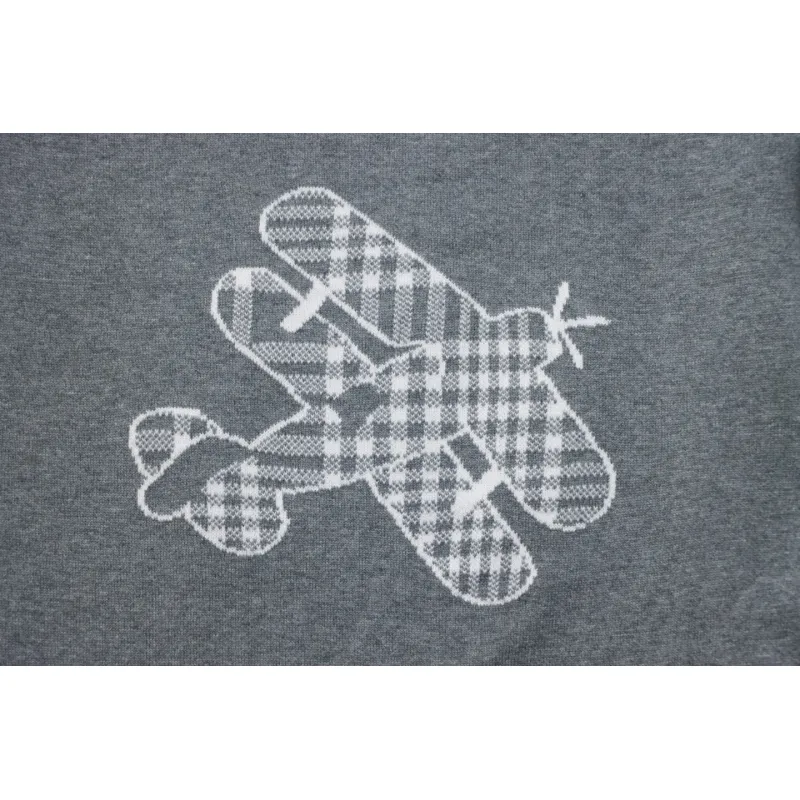 Thom Browne 22FW Airplane Cardigan Grey