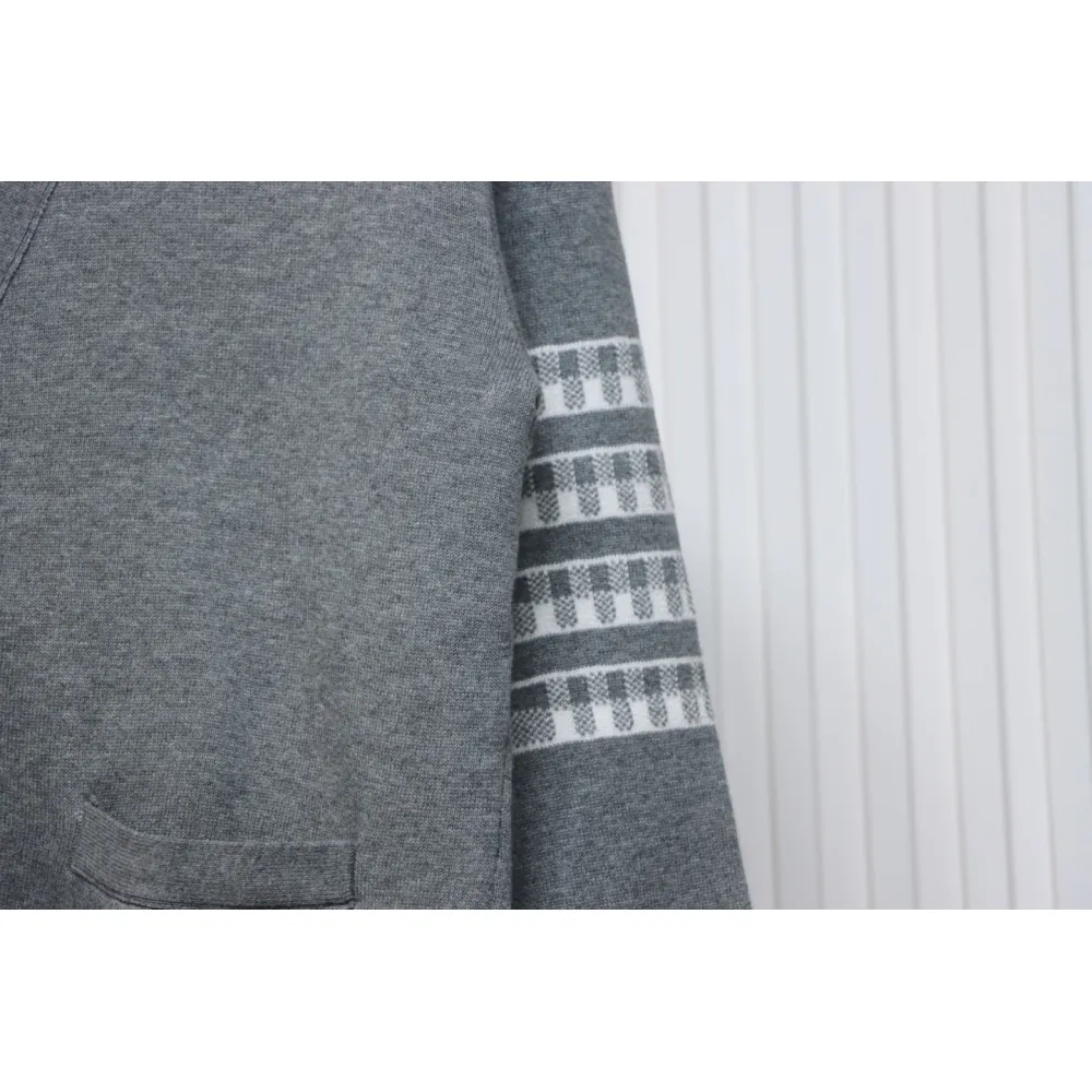 Thom Browne 22FW Airplane Cardigan Grey