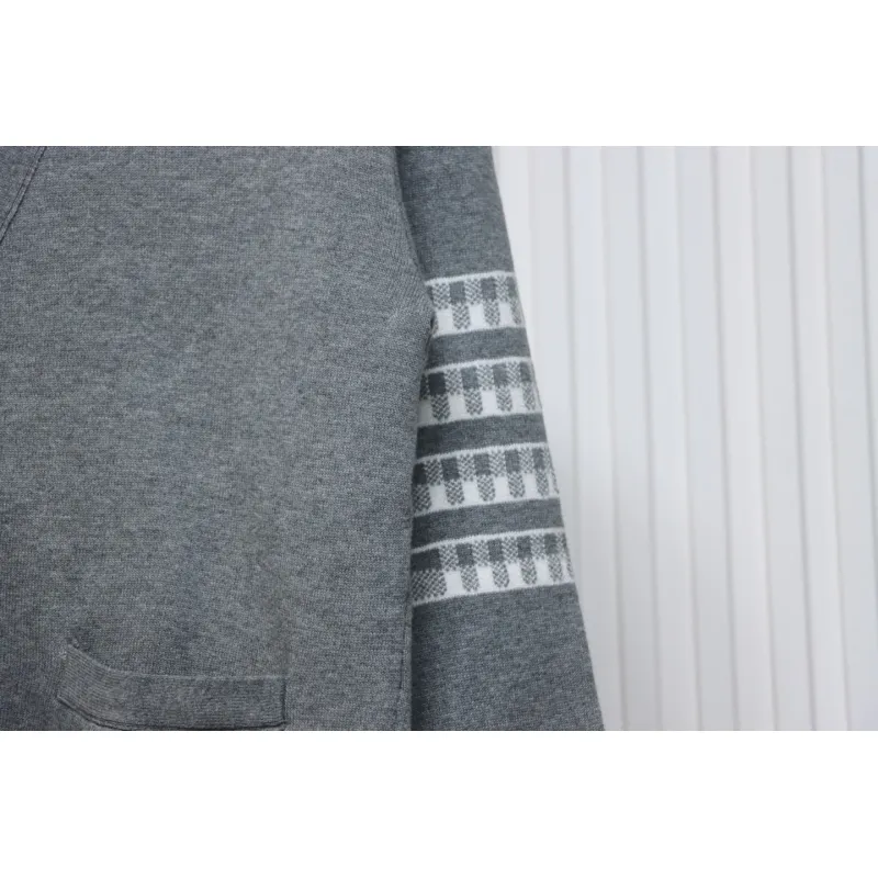 Thom Browne 22FW Airplane Cardigan Grey