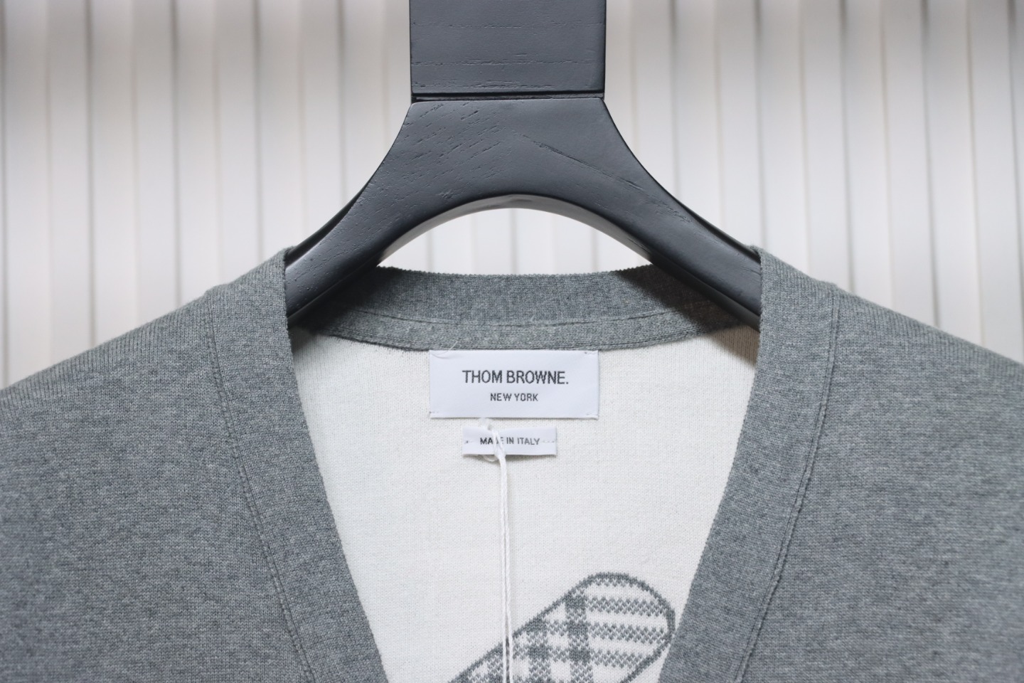 Thom Browne 22FW Airplane Cardigan Grey
