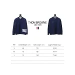 Thom Browne 23ss New Four-Stripe Crew Neck Pullover Sweater Blue