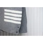 Thom Browne 23ss New Four-Stripe Crew Neck Pullover Sweater Gray