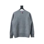 Thom Browne 23ss New Four-Stripe Crew Neck Pullover Sweater Gray